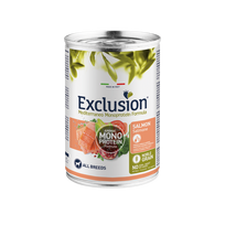 Exclusion Mono Protein Mediterraneo konservuotas pašaras šunims su lašiša, 400 g