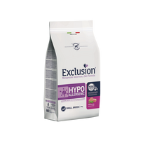 Exclusion Hypoallergenic sausas pašaras mažų veislių šunims su kiauliena ir žirniais
