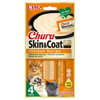 Churu Skin-Coat kreminis skanėstas katėms su vištiena, 4vnt.
