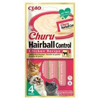 Churu Hairball kreminis skanėstas katėms su vištiena 4vnt.