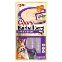 Churu Hairball kreminis skanėstas katėms su tunu 4vnt.