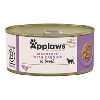 Applaws konservai katėms su skumbre ir sardine 12x70 g