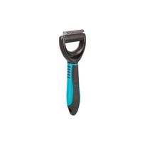 TRIXIE Fur detangler, Grėblys susivėlusiam kailiui, plastm.-metal., 7x18 cm