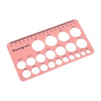 Mothers Spenelių Matavimo Liniuotė Lanksti Silikoninė Krūties Flanšo Matavimo Priemonė su 1,5 m Minkšta Juosta Rožinė beige