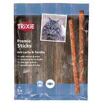 Trixie Premio Stick Quintett skanėstai katėms su lašiša ir upėtakiu 5 × 5 g