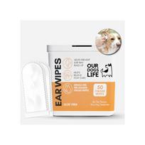 OURDOGSLIFE EAR CLEANING WIPES N50 - servetėlės ausų valymui