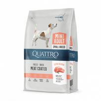 QUATTRO MINI SALMON SU  LAŠIŠA SAUSAS MAISTAS MAŽŲ VEISLIŲ  ŠUNIMS