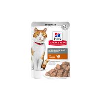 Hill's SP Feline Adult Sterilised Turkey 12x85 g (sterilizuotoms katėms su kalakutiena, konservai)