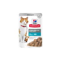 Hill's SP Feline Adult Sterilised Trout 12x85 g (sterilizuotoms katėms su upėtakiu, konservai)