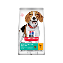 Hill's SP Canine Adult Perfect Weight Medium Chicken (vidutinių veislių suaugusiems šunims svorio kontrolei su vištiena)