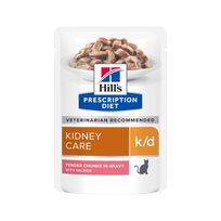 Hill's PD Feline k/d Salmon (katėms inkstų ligoms su lašiša) 12x85 g