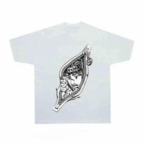Jojo Bizarre Adventure Bruno Bucciarati Zipper Unisexga Art Black Anime Graphic TShirt Unisex Oversized Y2k Streetwear Cotton Tee S white