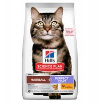 Hill's SP Feline Adult Hairball - Perfect Coat (katėms kailiui ir plaukų kamuoliukų kontrolei)