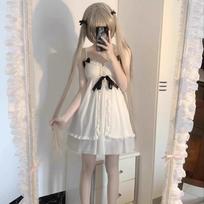 Anime Yosuga No Sora Kasugano Sora Cosplay Costume Girl Sweet Lolita Dress Pajamas Summer Nightgown Ruffle Nightwear Clothes 3XL 75-85kg gray