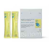 Gunam Marine Collagen Di-Peptide + Skin & Gut Complex | Hydrolysed Japanese Marine Collagen Peptides| Prebiotic FOS, Glutathione, Vitamin C & B3