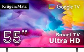 Kruger & Matz Telewizor Kruger&Matz 55" UHD Google TV 5.0  DVB-T2/T/C  H.265  HEVC