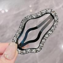 New Women Hairpin Full Diamond Cloud Shaped Back Head Hairpin Broken Hairs Finishing Headdress Grab Clips Rhinestones Headwears balta
