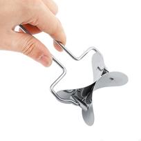 Stainless Steel Dumpling Wrapper Dough Cutter Circle Roller Mold Making Tool beige