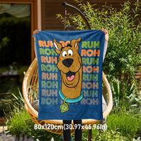 1 vnt. Scooby-Doo Ruh-roh Mystery Lauko pledas - Mesti pledą, Minkštas, Flanelinis pledas, Svetainei, Kelionėms, Stovyklavimui-1102136 80x120cm blue