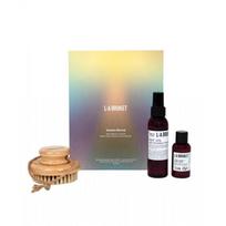 La Bruket Body Oil + Brush Set   Sage Rosemary Lavender   Solstice Revival Kit SET/F beige
