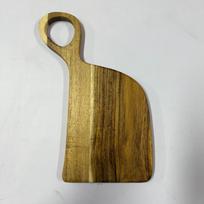 Juodojo riešuto pjaustymo lenta: Dvišalis stilius kepsniui, duonai, kūdikių maistui ir vaisiams - Solidžios medienos namų apyvokos pjaustomoji lenta Irregular Shape brown