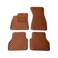 Kilimėliai QuiltyMats AUDI A6 2018-2025 (C8) (4 vnt.), Brown-Brown /55-14