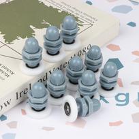 27 mm vienas tiesus skriemulio bėgelių ratukas dušo kabinos stumdomų stiklinių durų voleliai