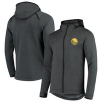 NBA Warriors/Clippers/Lakers appearance suit zip hooded guard American basketball training suit S gray