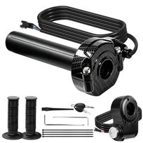 Compatible with Ridstar Q20 Pro/H20/H26 Electric Throttle Grip with Ignition Switch and Water Transfer Printing Cover. Other gray