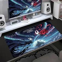Laptop Gaming Mouse Pad New Hollow Knight Desk Mat Rubber Large PC Mousepad Pc Accessories Keyboard Mat Computer Big Mousepads 30cmx60cm(11.8x23.6inch) white