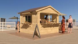 Medinis kioskas Trifolio 2 (28mm) 3x3m, 9㎡