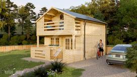 Namelis su antresole Hebe 6 (44mm) 4,7 x 4,7 m, 22 ㎡ + 18 ㎡
