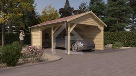 Stoginė automobiliui Thuya (44mm ) 4 x 6 m, 24 ㎡