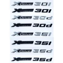 3D Xdrive 301 30d 35i 35d Automobilio sparno emblema Bagažinės ženklelis Lipdukas BMW X1 X3 X4 X5 X6 X7 Logotipui Priedai yq2 XDrive 30d sidabras