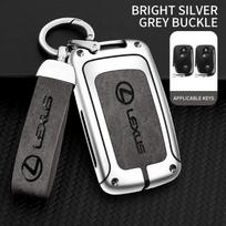 For Lexus IS250 IS300C RX270 450h GX CT200H GX400 GX460 ES240 350 LS460 GS300 450h 460h  Leather Car Remote Key Case Cover EK6 gray