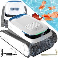 AIRROBO PC10 Išmanusis baseino valymo robotas - Veikimo laikas 120 min., Lipa sienomis, Valo dugną/sienas/vandens liniją įkasamiems ir antžeminio tipo baseinams 60 x 45 x 20 cm balta