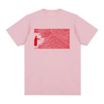 Radiohead Thom Yorke Vintage T-shirt MusicMen T shirt New Tee Tshirt Womens Tops S rožinė