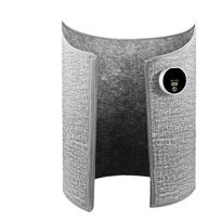 Electric Under-Desk Foot Warmer Wrap for Students and Office Use gray