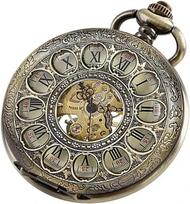 PJX1581 Hollow Automatic Mechanical Pocket Watch Chain Beautiful Fob Watches Men Women Hand-wind Pocket Clock Birthday Gifts gray