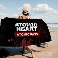 Atomic Heart Vintage Anime Beach Swimming Towel Soft Absorbent Washcloth Children's Gifts for Kids Travel Camping Gym Cotton 30x30cm white