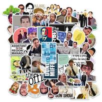 50PCS TV Show The Office Graffiti Stickers Decal Laptop Guitar Motorcycle Phone Luggage Car DIY Funny Sticker Kid Toy Gift gray
