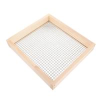 Garden Soil Sifter Multifunctional Handheld Gravel Sifter Compost Soil Screen 1 white