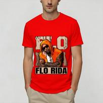 Streetwear TShirt Summer Flo Rida Novelty T Shirts 100 Cotton Tee Shirt for Couple Awesome Print Short Sleeve Tops S red