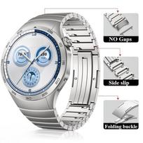 ONEMetal Dirželis be tarpų Huawei Watch GT5 46MM Greito atsegimo Apyrankė Laikrodžio dirželis Huawei Watch GT5/GT4 46mm Verslo riešo dirželisMN Huawei GT4 46mm sidabras