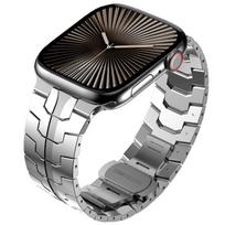 Stainless Steel Strap for Apple Watch Ultra 3 2 49mm 46mm 44mm 45mm Luxury Metal Band for Iwatch 11 10 9 8 7 6 5 4 Se Bracelet for Series9 8 7 45mm sidabras