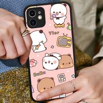 Character Bubu And Dudu Phone Case For IPhone 16e 16 15 14 13 12 11 Pro Max X XS Max Plus Matte Clear iphone 13 pro white