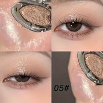 Herorange Heart-Shaped Highlighter Eyeshadow - Shimmer Glitter, Creamy Texture, Waterproof, Christmas Gift 3g gray