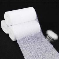 1 vnt. PBT Elastingas Bintas Medicininė Prekė Pritaikomas Pirmosios Pagalbos Marlė Žaizdai Aptvarstyti Skubios Pagalbos Medvilnė 5cmx450cm balta