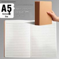 Enhanced Kraft Paper Notebook - A4 Lined, 16K Sewn, A5 Memo Book, Diary gray