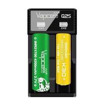 Vapcell Q2S-C USB-C įkroviklis – 2 nepriklausomi lizdai, 2 × 1 A įkrovimo srovė